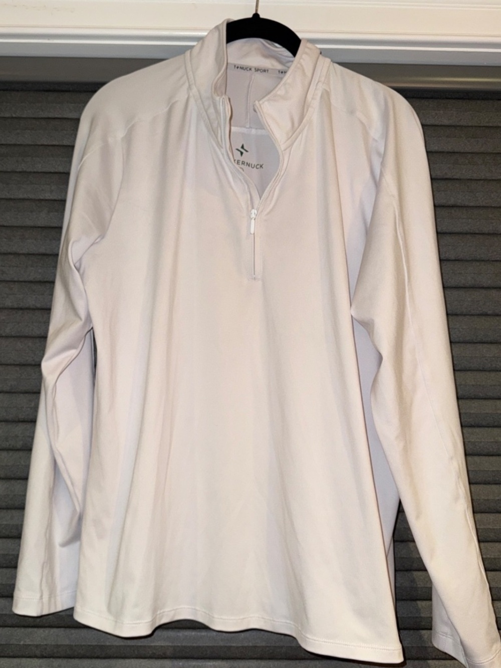Tuckernuck Sport White Quarter-Zip Pullover